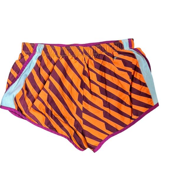 Nike Dri-Fit Striped Orange and Purple Running Shorts Size S - Picture 3 of 6